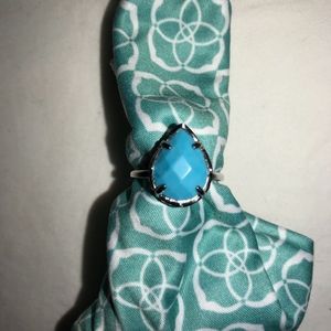 Kendra Scott Turquoise Ring with Silver band sz. 8